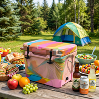Glacière portable rotomoulée personnalisée de 20 litres, étanche, en plastique recyclable, pour camping et pique-nique en extérieur