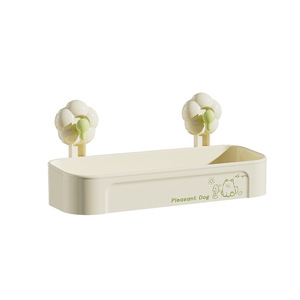 Estante de Almacenamiento con Ventosa para Flores, Rectangular, Verde Menta, Amarillo Atardecer, Rosa Flor de Cerezo, Duradero, para Montar en la Pared del Baño - Product Image 5