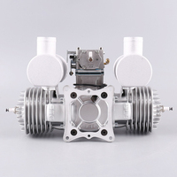 Moteur à essence bicylindre à deux temps pour accessoires d'avions et drones RC, conception refroidie par air, puissance fiable
