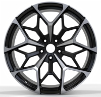 عجلات JWYC مقاس 17-23 بوصة 5x100 5x112 5x120 مصنوعة من سبيكة 6061-T6 بتصميم سباقات مقعر عميق تناسب سوبارو BRZ وتويوتا GR86