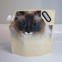 Sac d'emballage pour animaux de compagnie en aluminium et plastique avec fermeture éclair Velcro refermable, huit côtés scellés