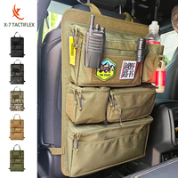 Panneau Molle X-7 TACTIFLEX pour siège arrière – Sac de rangement tactique multi-compartiments en polyester à suspendre pour siège arrière de voiture – Multifonctionnel