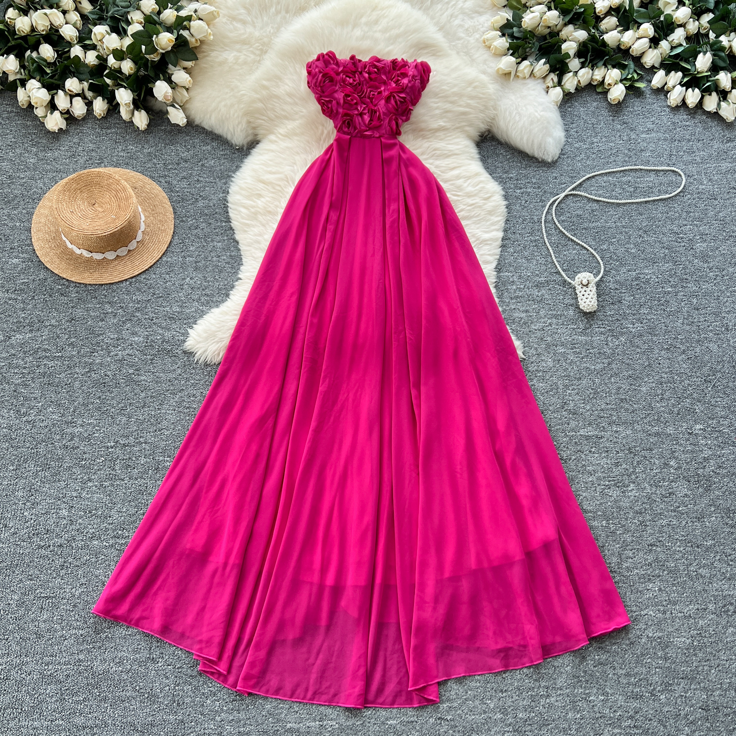sachin and babi light blue dress Dusty Rose Colour Bridesmaid Dresses Charlee Flowy Split Chiffon Bride
