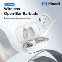 Écouteurs sans fil Miccell Open-Ear pour le sport, étanches IPX5, avec commandes tactiles, indicateur LED et port Type-C