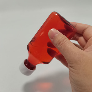 0.5oz 1oz 2oz 3Oz 4oz 6oz 8oz 12oz 16oz trẻ em bằng chứng Màu Đỏ nhựa hổ phách chai hình bầu dục với nắp vặn - Product Image 3