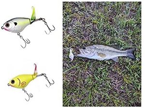 Haute qualité 75mm 17g 11 couleurs Topwater Surface appât leurre <span class=keywords><strong>Whopper</strong></span> <span class=keywords><strong>Plopper</strong></span> leurre eau salée avec des leurres à queue rotative flottante - Product Image 5