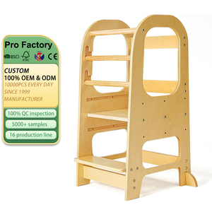 Taburete de Cocina para Niños, Torre de Aprendizaje para Niños Pequeños con Certificación - Product Image 1