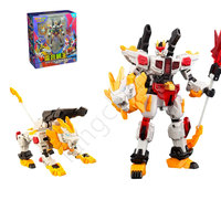 Figur Robot Mecha Berlapis Baja PVC & Plush yang Dapat Berubah Bentuk - Kapsul Fantasi Sci-Fi Skala 1/72 Mainan Blind Box