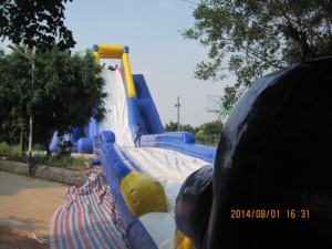 <b>Inflatable</b> 50 meters giant <b>water</b> <b>slides</b> for outdoor commercial party rental - Product Image 1
