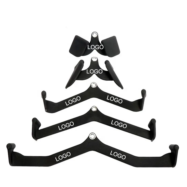 Factory Hot Sale Fitness Equipment Mag Grips Cable Attachment Pull Down Rowing Accessories Handles