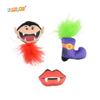 Jouet pour chat en peluche douce et froissée avec herbe à chat, thème fantôme d'Halloween, personnalisé par le fabricant Famipet (OEM), pour chatons d'intérieur