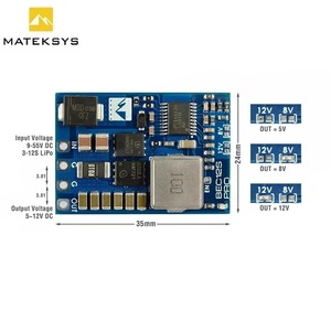 MATEKSYS BEC12S-PRO Protezione Termica 9-55V 5V/8V/12V-5A Telecomando in Plastica per Aeromodelli Confezionato in Sacchetto - Product Image 6