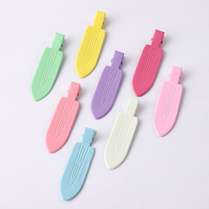 Pinces à cheveux sans couture en métal, peinture émaillée colorée, pinces latérales pour franges légères, usage quotidien, unisexe - Product Image 2