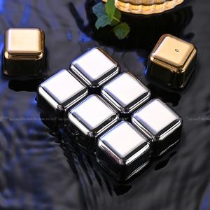 304 acier inoxydable surgelé vin whisky bloc de glace carré pierre à vin glacé pour usage domestique pour <span class=keywords><strong>Amazon</strong></span> Offre Spéciale - Product Image 3