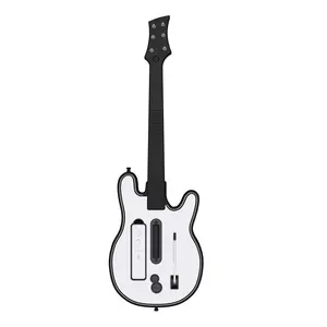 Controlador de guitarra inalámbrico para Nintendo Wii Remote Support <span class=keywords><strong>Guitar</strong></span> <span class=keywords><strong>Hero</strong></span> and Rock Band 2 Wii U Games con correa y luz RGB - Product Image 4