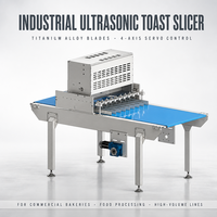 Machine à trancher le pain à ultrasons industrielle Wanlisonic, équipement de découpe commercial pour la transformation du pain de mie et des gâteaux en boulangerie