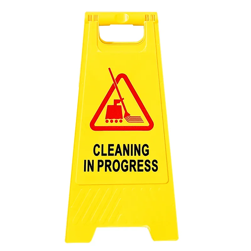 China suppliers Cleaning in progress a frame caution wet floor sign yellow caution sign