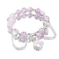Chanceux Cristal Perlé Bracelet Forêt Doux Style Commémoratif Meilleur Ami Cadeau De Mode Charme Bracelets