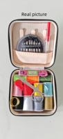 Kit de couture portable multifonctionnel pour la maison, avec logo imprimable, coupe-fil, aiguille et boîte de rangement pour la couture domestique