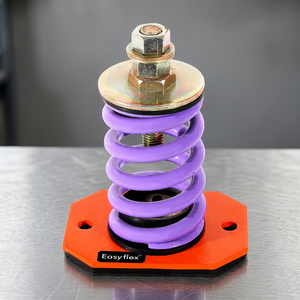 Isolateur de vibrations à ressort ouvert Easyflex avec coussinet en caoutchouc de 6 mm, capacité de charge de 1760 lb, pour le contrôle du bruit et des vibrations des équipements - Product Image 4