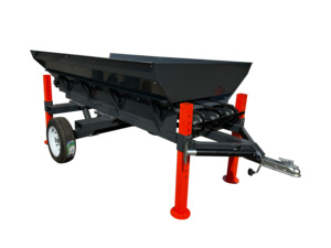 Convoyeur <span class=keywords><strong>à</strong></span> trémie d'alimentation robuste pour fendeuse <span class=keywords><strong>de</strong></span> bûches, système <span class=keywords><strong>de</strong></span> pales <span class=keywords><strong>à</strong></span> trois chaînes <span class=keywords><strong>de</strong></span> 10 pieds - Product Image 1