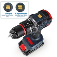 Perceuse à percussion sans fil 21V au lithium rechargeable, multifonctionnelle, avec embouts interchangeables, en promotion