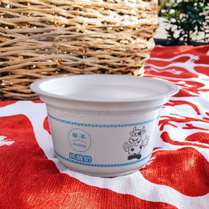 Biểu Tượng Tùy Chỉnh 220 ml Cốc Sữa Chua Bao Bì Nhựa <span class=keywords><strong>Container</strong></span> Cho Sữa Chua Đông Lạnh Và Ice Cream Với Nắp - Product Image 5