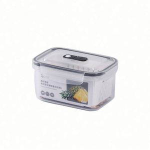 Kitchen Freezer Stackable Eco-friendly Carved Food Storage <b>Container</b> Organizer Set for Vegetable Fruit Lids Drain Basket - Product Image 1