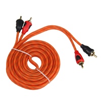 Câble RCA audio et vidéo de voiture de haute qualité, câble RCA de voiture rouge à paire torsadée de 5M