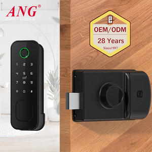 Ang Veilig Sleutelloos Slim Deurslot Aa Batterijvoeding Wachtwoord Vingerafdruk Tuya Ttlock Elektrisch Velgslot Voor Houten Deur - Product Image 1