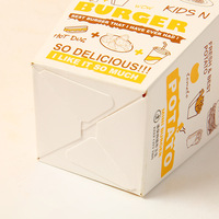 Boîte d'emballage en papier de qualité alimentaire pour frites et churros en gros