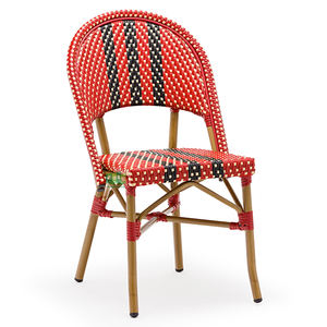 (E1189) <span class=keywords><strong>Sillas</strong></span> de comedor rojas para restaurante de <span class=keywords><strong>playa</strong></span> al aire libre comercial Bistro francés - Product Image 1