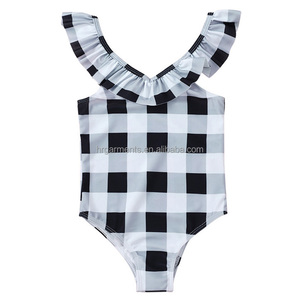 Western <strong>Cow</strong> Tag <strong>Print</strong> Summer Girls Swimsuit Ruffled Kids Swimwear for 0-16 Years Old Beach <strong>Bikini</strong> Swim Wear - Product Image 6