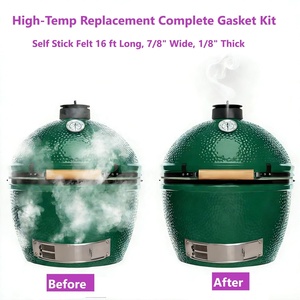 Fire Proof Smoke Proof Felt <strong>Seal</strong> Tape High Temp Self Stick Smoker Gasket Heat Resistant Adhesive <strong>Seal</strong> for BBQ Grill Oven <strong>Stove</strong> - Product Image 3