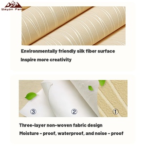 Wayon fournit directement en usine du <span class=keywords><strong>papier</strong></span> <span class=keywords><strong>peint</strong></span> en tissu non tissé imperméable pour la tête <span class=keywords><strong>de</strong></span> <span class=keywords><strong>lit</strong></span> <span class=keywords><strong>de</strong></span> la <span class=keywords><strong>chambre</strong></span> à coucher, fond <span class=keywords><strong>de</strong></span> mur. - Product Image 6