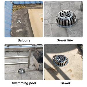 YOTO acciaio inox nuovo Design cavo spina convesso di scarico pavimento smalto argento blocco pavimento liscia scarico pavimento - Product Image 5