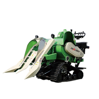 China Farm 4LZ-0.6 Mini moissonneuse-batteuse Type sur chenilles Mini machine à récolter le riz Moissonneuse-batteuse au Nigeria