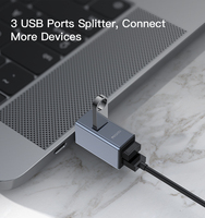 Yodo-Mini enchufe USB 3,0 a 3 puertos USB Hub