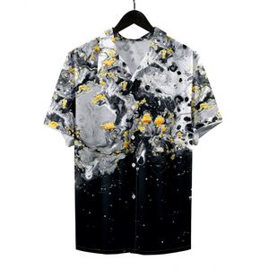 Camisas Hawaianas Casuales de Playa de Manga Corta con Estampado por Sublimación de Alta Calidad para Hombre - Product Image 1