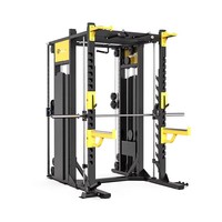 Rack de squat commercial pliable de type cadre, banc de musculation Hummer, équipement de gym multifonctionnel pour l'haltérophilie