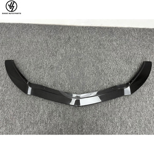 PT V2 Style Carbon Fiber Front Bumper Diffuser Lip for AMG GT GTS 2014-2018 Glossy Twill Weave Accurate 1:1 - Product Image 5