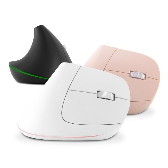 Factory Price Rechargeable Ergonomic Vertical 2.4Ghz Wireless Mouse 7-color LED Light for PC Laptop Home Office