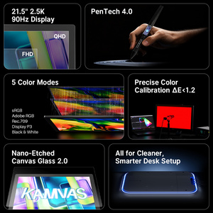 Monitor de Dibujo Profesional HUION <span class=keywords><strong>Kamvas</strong></span> <span class=keywords><strong>22</strong></span> Gen 3 2.5K QHD con 16384 Niveles de Presión para Diseño Gráfico y Estudio de Animación - Product Image 2