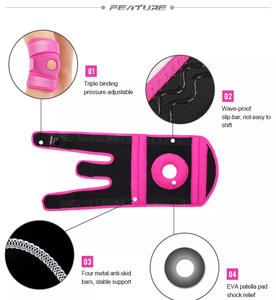 Genouillère de soutien en néoprène à sangle réglable et rotule ouverte pour le sport printanier, le soulagement de l'arthrite et la récupération des blessures - Product Image 5