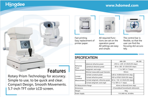 Auto Refractometer Optometry <b>Machine</b> Auto Refractometer Ophthalmology with Low Price - Product Image 4