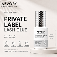 Colle professionnelle Aevory pour extensions de cils, séchage rapide 0,1s, pour cils pré-faits en éventail, plusieurs couleurs, adhésif pour cils