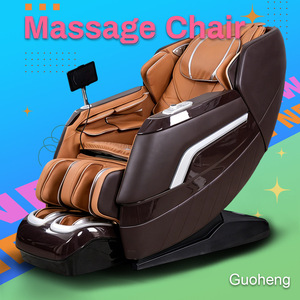 <b>Smart</b> Massage Chair Full Body 3D Robotic Arm SL Guide Rail Electric Home Use Orange Brown Color - Product Image 4