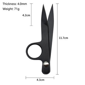 Tijeras de sastre de acero inoxidable de alta calidad, cortador de hilo conveniente para coser ropa para bordado - Product Image 2