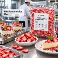 Halal Bulk Gedroogde Aardbeienplakjes 10kg Kant-en-klaar Gedroogd Fruit 24 Maanden Houdbaarheid OEM/ODM Beschikbaar voor Groothandel