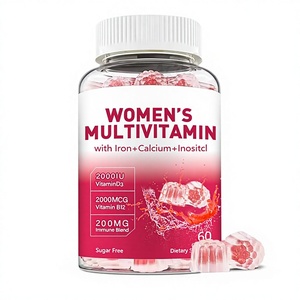 Multivitaminas más populares Mujeres <span class=keywords><strong>Gummy</strong></span> Etiqueta privada Vegan Female Multivitamin Immune Boost Gummies - Product Image 1
